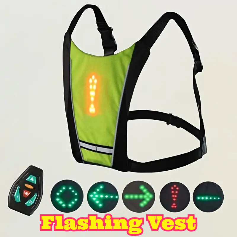 Cycling Visibility Gear - Gilet de sécurité à LED avec