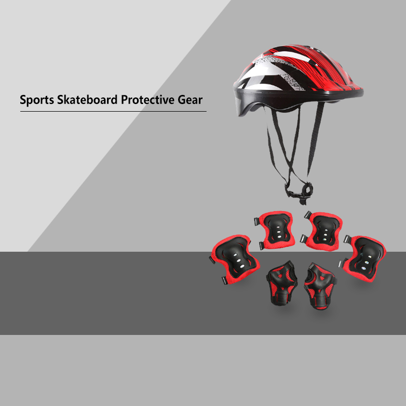 Cycling Safety Gear For Kids - 7 pièces/ensemble enfants genouillères et coudières