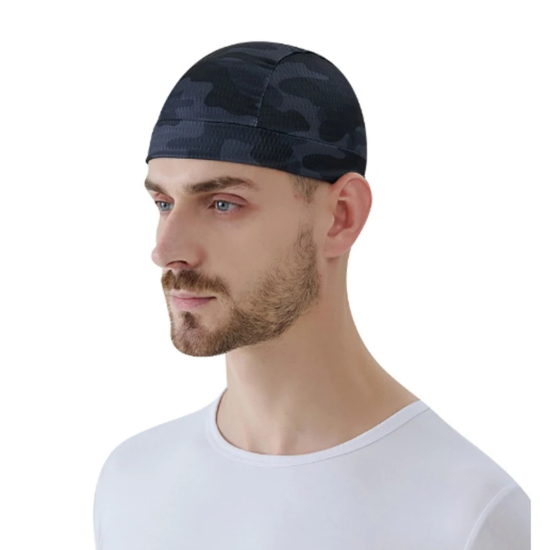 Cycling Gear Helmet - Chapeau respirant en soie glacée pour