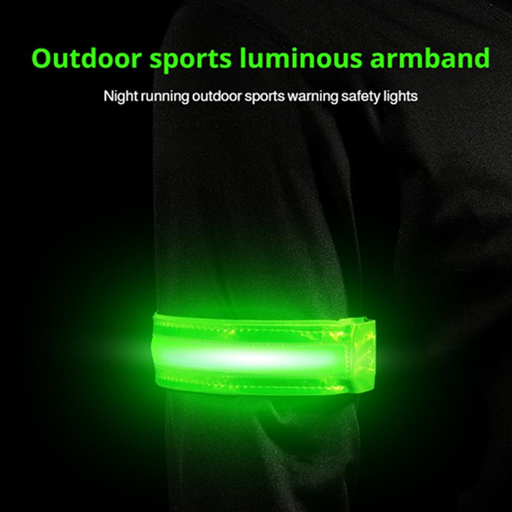 Cycling Visibility Gear - Brassard réfléchissant LED, sangle de sécurité,
