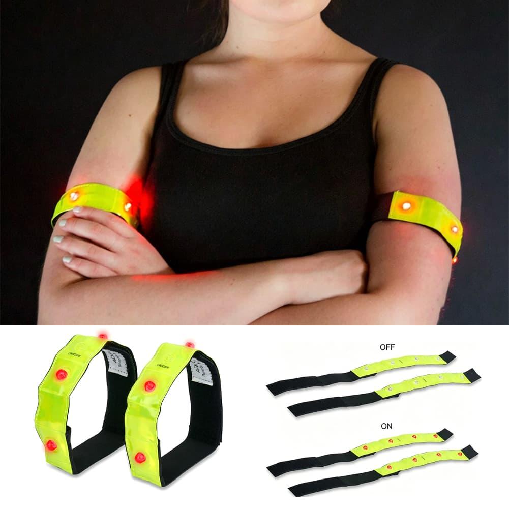 Cycling Visibility Gear - Brassard réfléchissant LED avec modes de