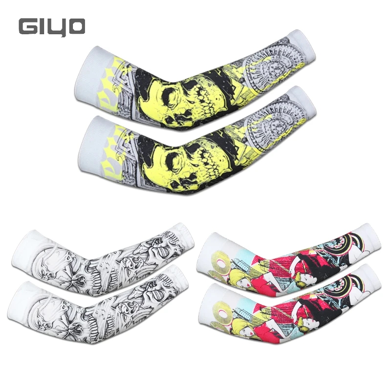 Cycling Gear Lycra - Manchons de bras en tissu glacé