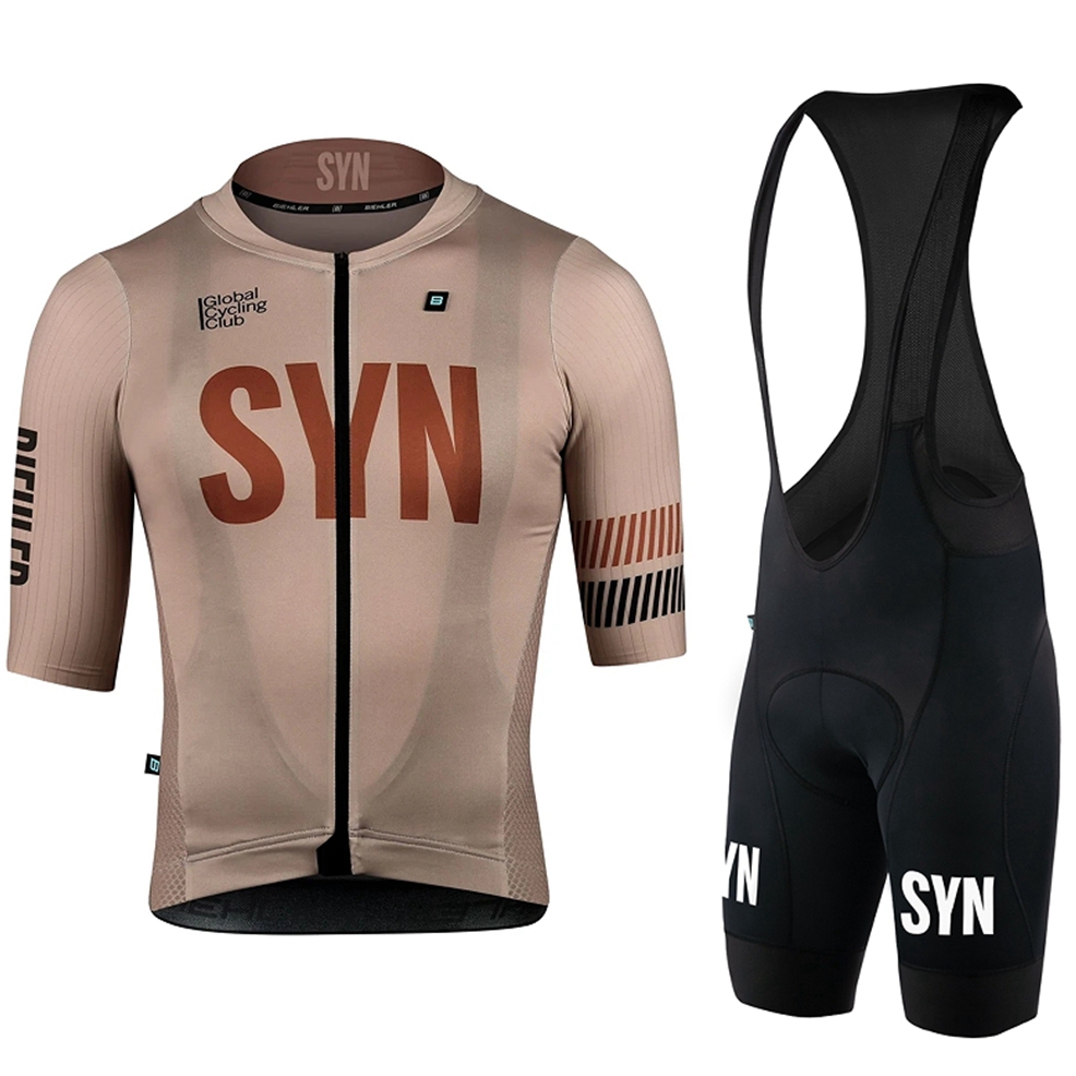 SYN-Maillot de cyclisme marron - Cycling Gear Outfit avis et prix