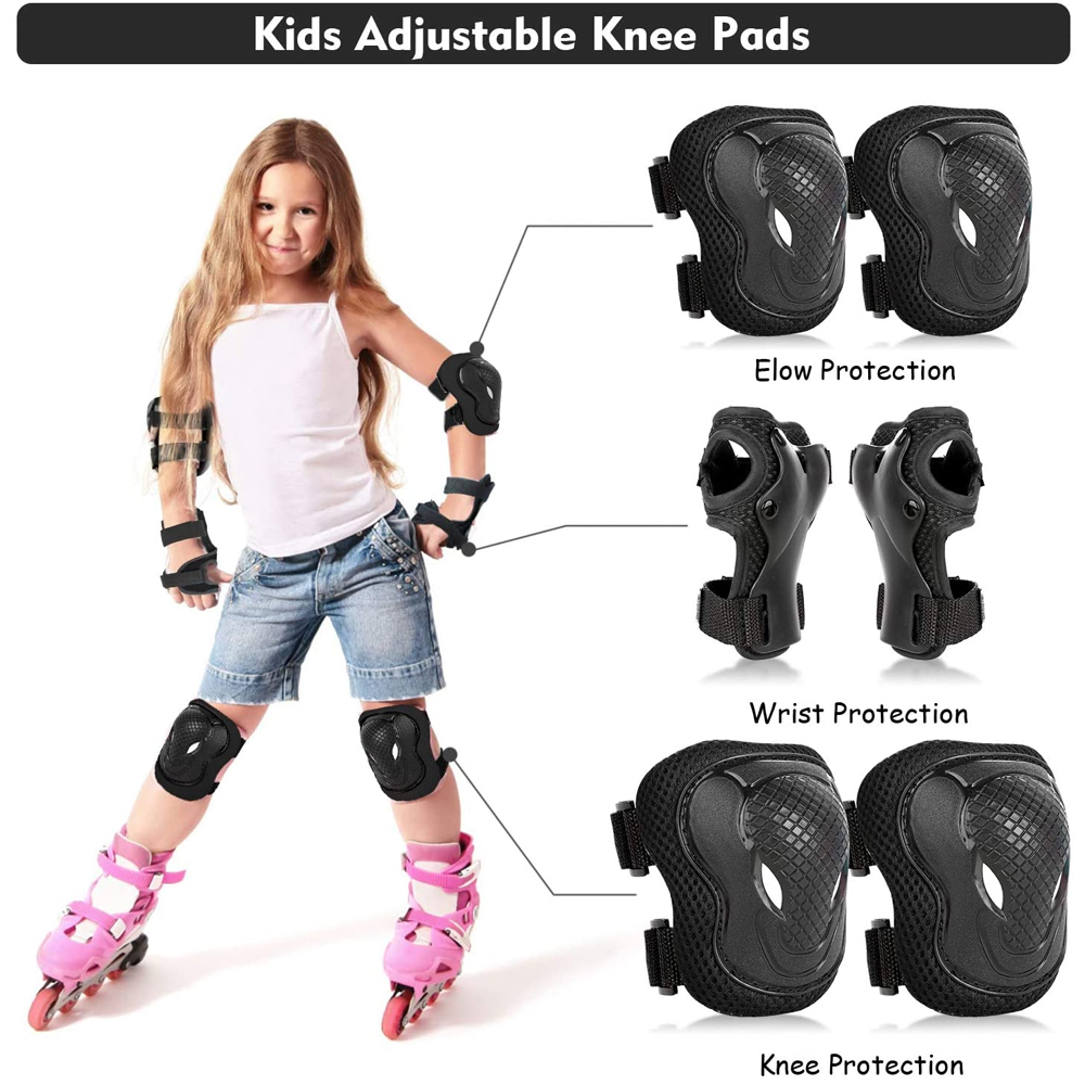 6 pièces enfants genouillères  - Cycling Safety Gear For Kids avis et prix