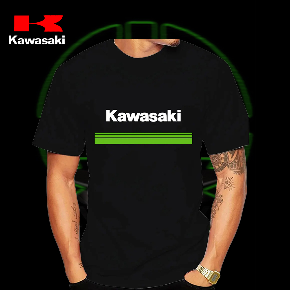 T-shirt moto Kawasaki très pop - Cycling Jersey avis et prix
