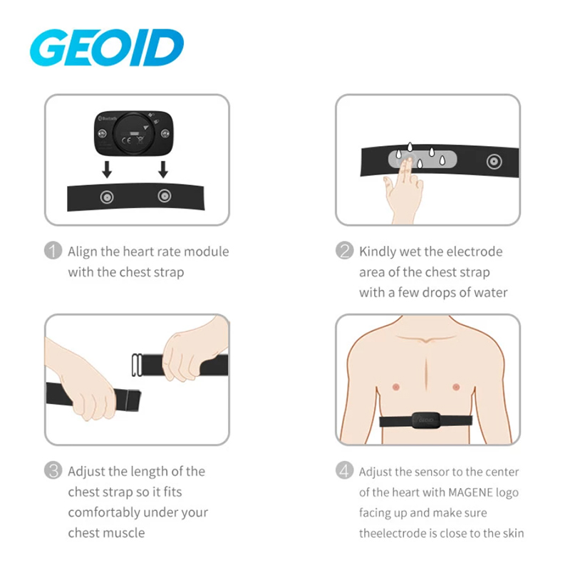 GEOID HS500 capteur de sangle  - Cycling Heart Rate Monitor avis et prix
