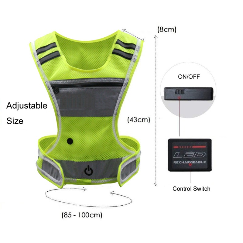 Vêtements de sport lumineux à  - Cycling Visibility Gear avis et prix