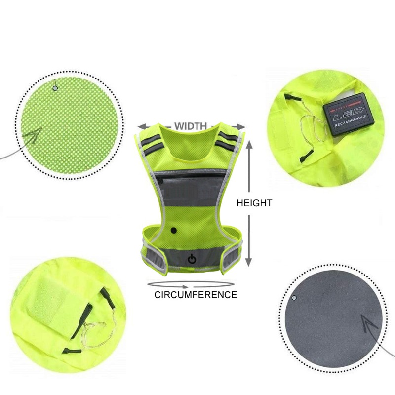 Vêtements de sport lumineux à  - Cycling Visibility Gear avis et prix